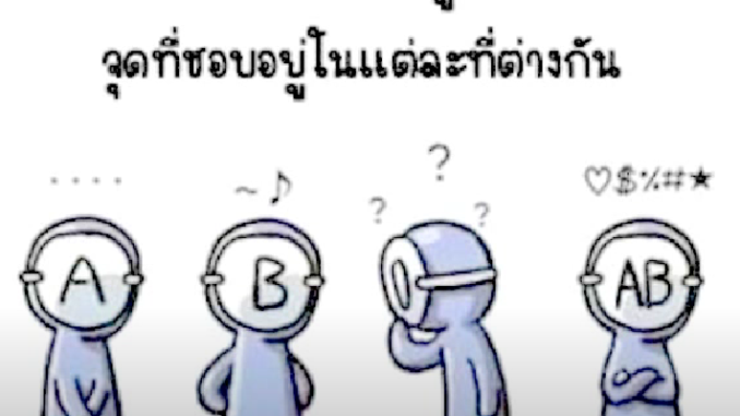 ทายนิสัย กรุ๊ปเลือด